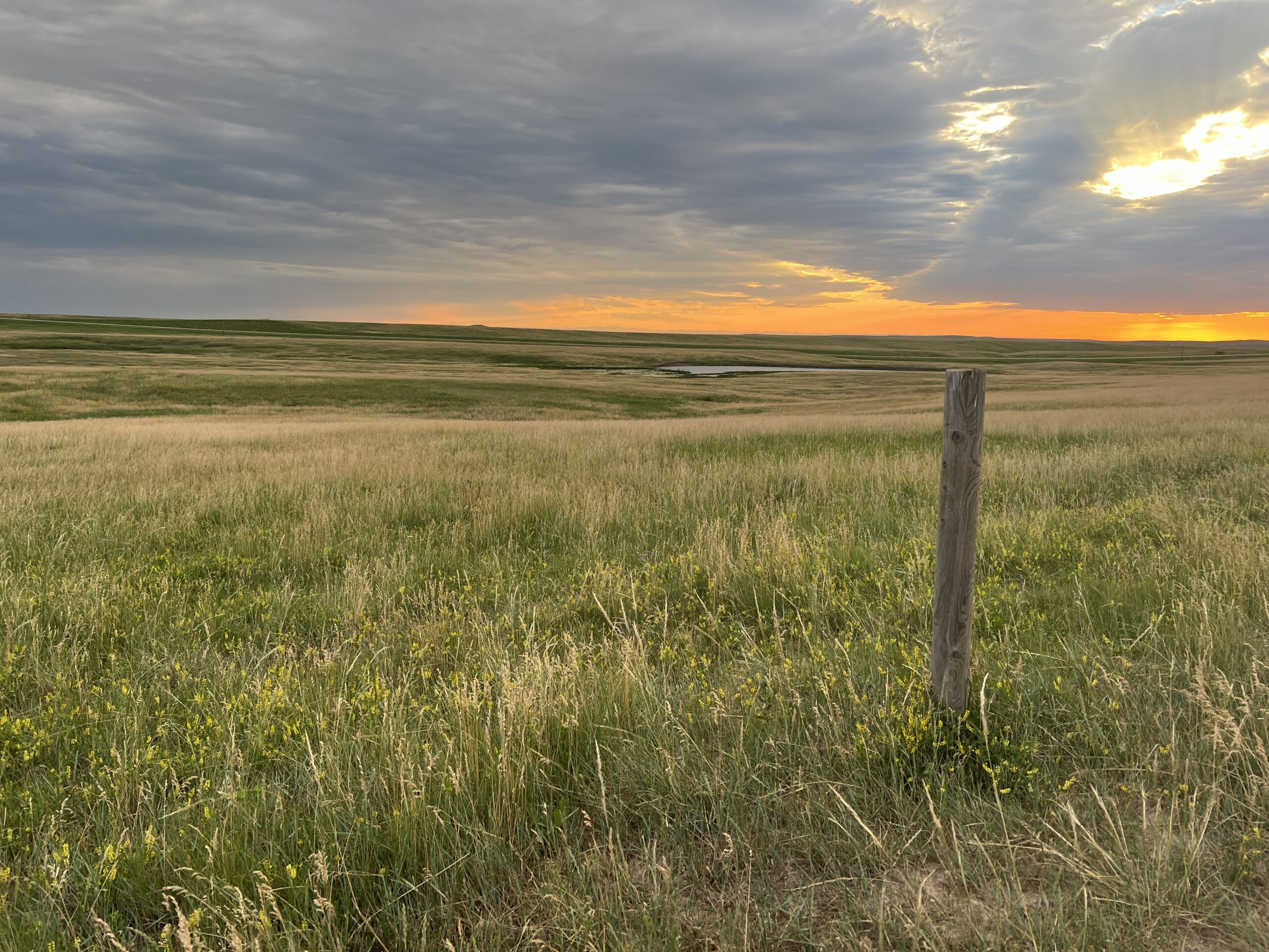 Sunset in the Badlands