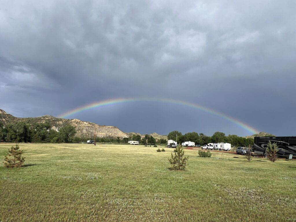 Rainbow at Sully Creek State Park, North Dakota