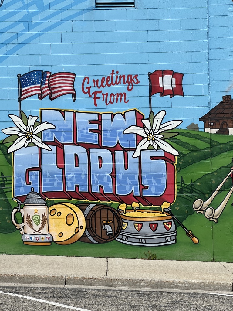 Mural in New Glarus, Wisconsin